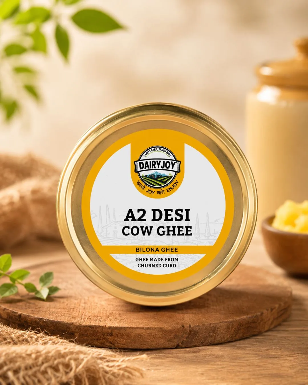 Best A2 bilona ghee golden texture granular