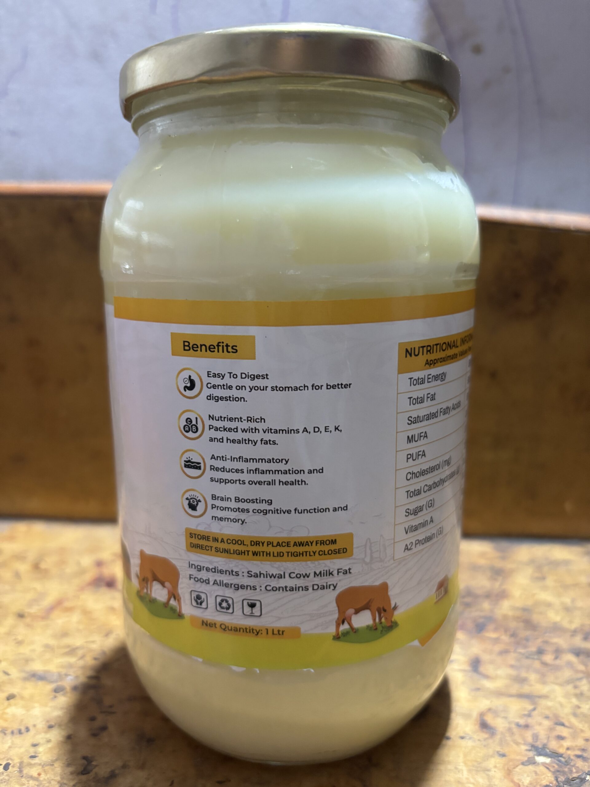 A2 cow ghee Dairy Joy Farms Haryana